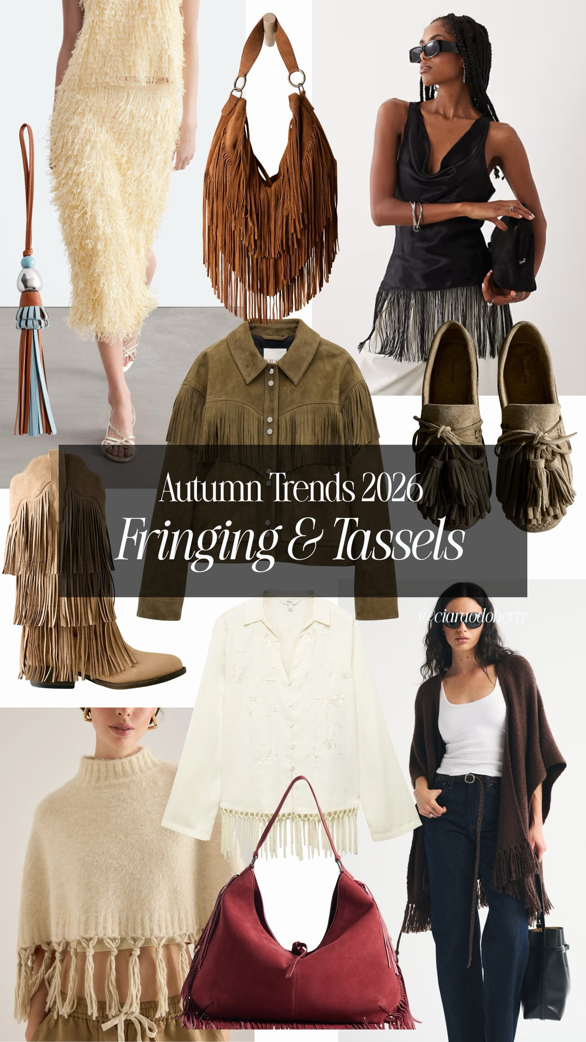 Autumn Trends 2026: Fringing & Tassels. All the western vibes, suede, tan brown, khaki green, leather jackets and bags, knitwear and loafers, and fun tops

#LTKFashionMonth #LTKautumn #LTKsummer
