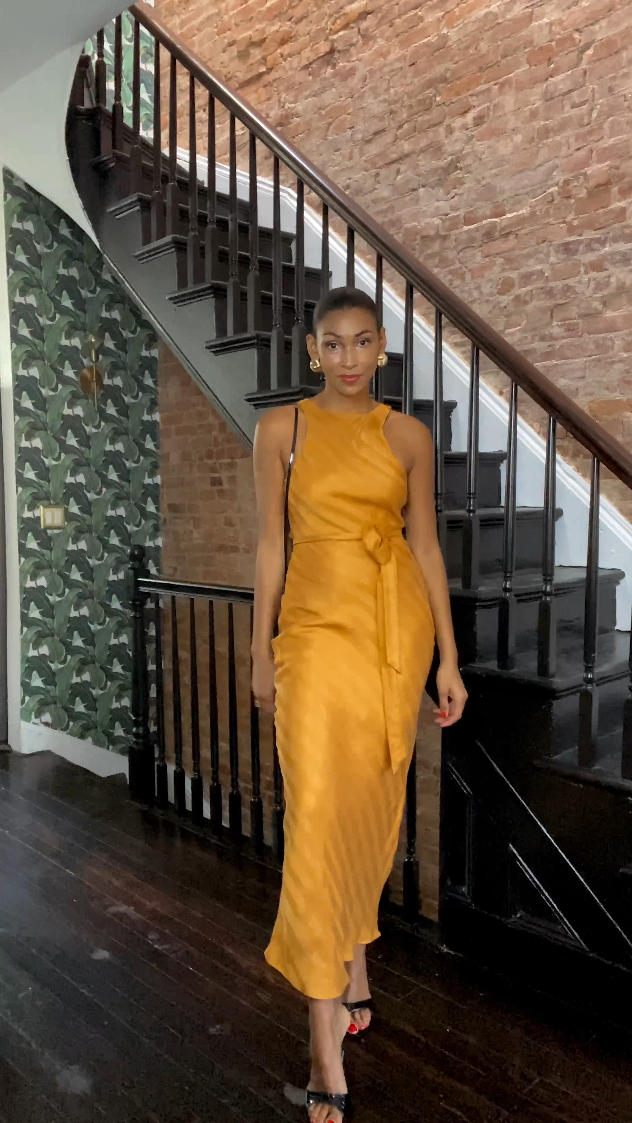 Wedding guest dress fall inspo — Marigold, yellow dress, jewel tone — my actual dress is by Mon Renn but not available in links I linked some inspo. 

#LTKstyletip #LTKwedding