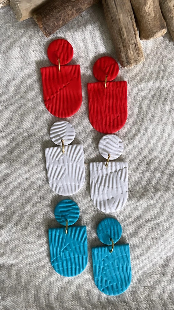 The USA Collection  Clay Earrings | Etsy | Etsy (US)