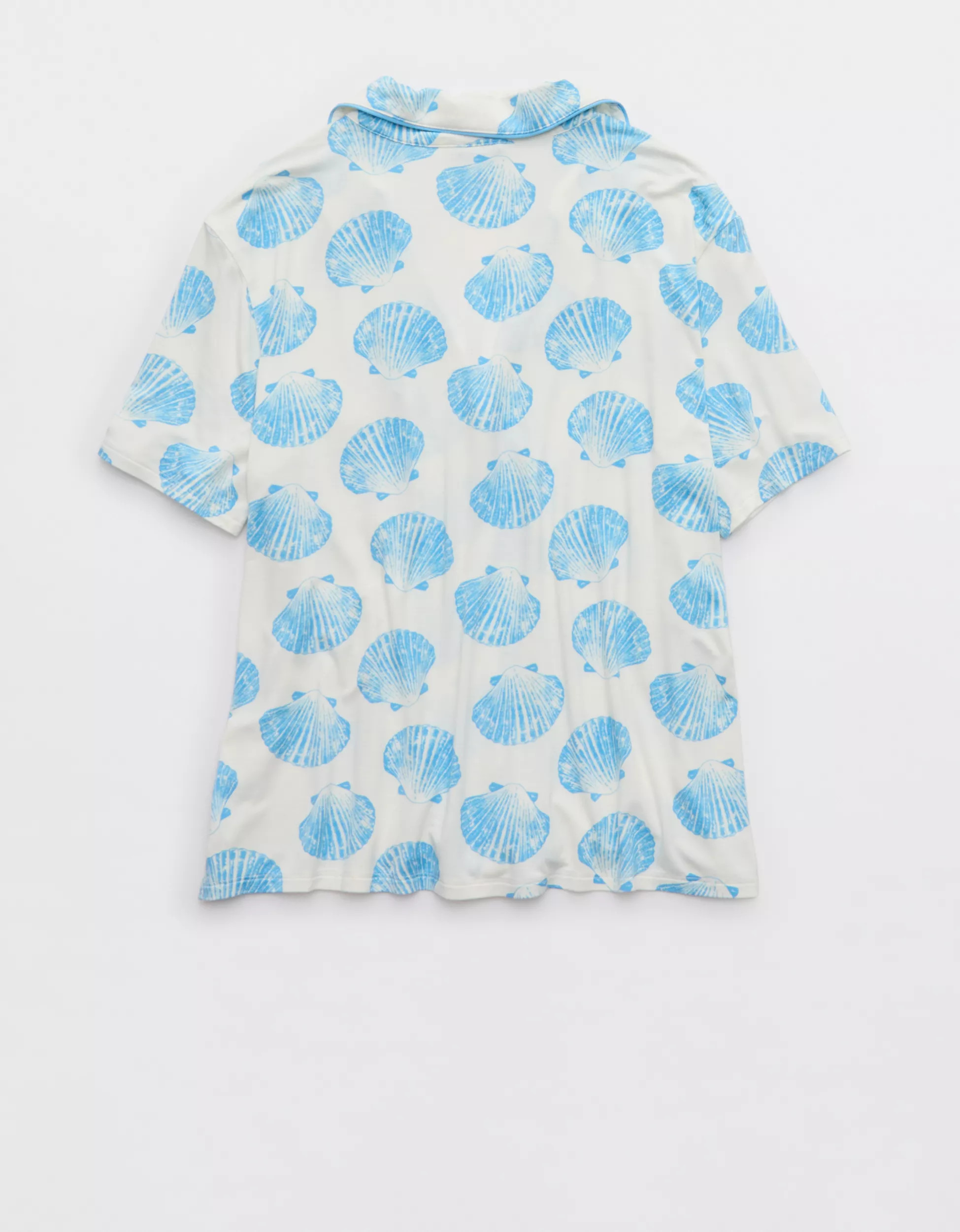 Aerie Real Soft® Short Sleeve Pajama Shirt | American Eagle Outfitters (US & CA)