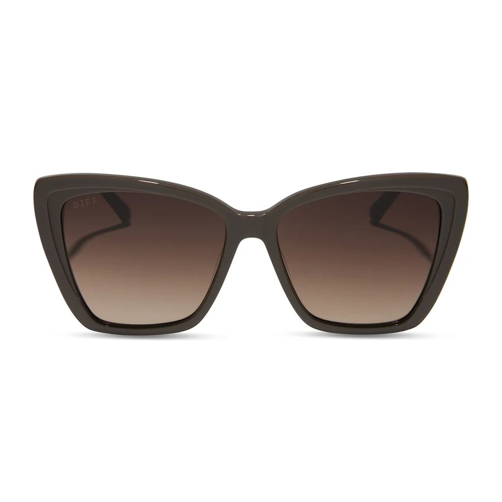 BECKY II - LONDON STONE + TRUFFLE GRADIENT SUNGLASSES | DIFF Eyewear