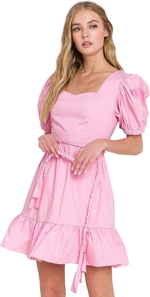 English Factory Braided Belt Mini Dress | Amazon (US)