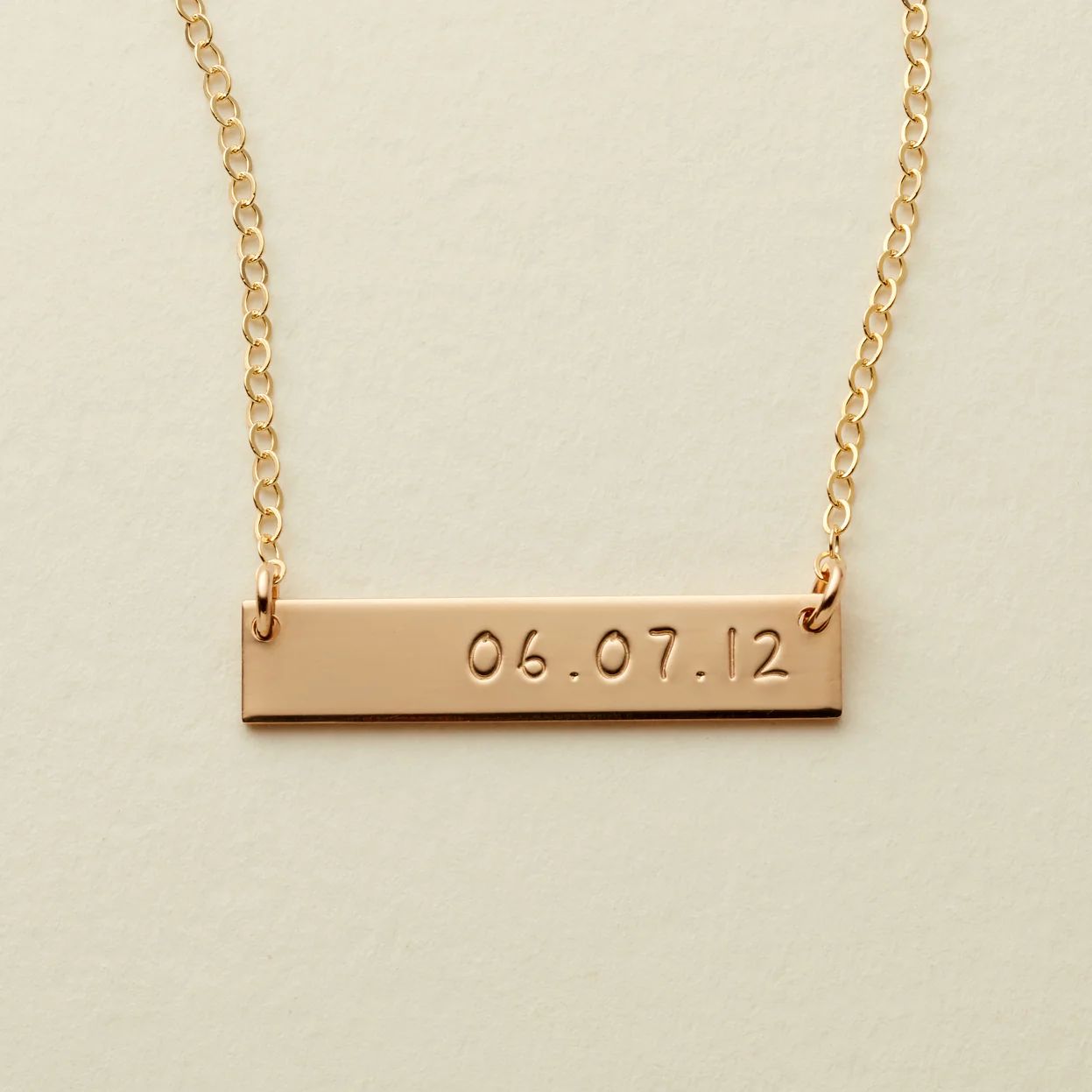 Date Bar Necklace | Made by Mary (US)