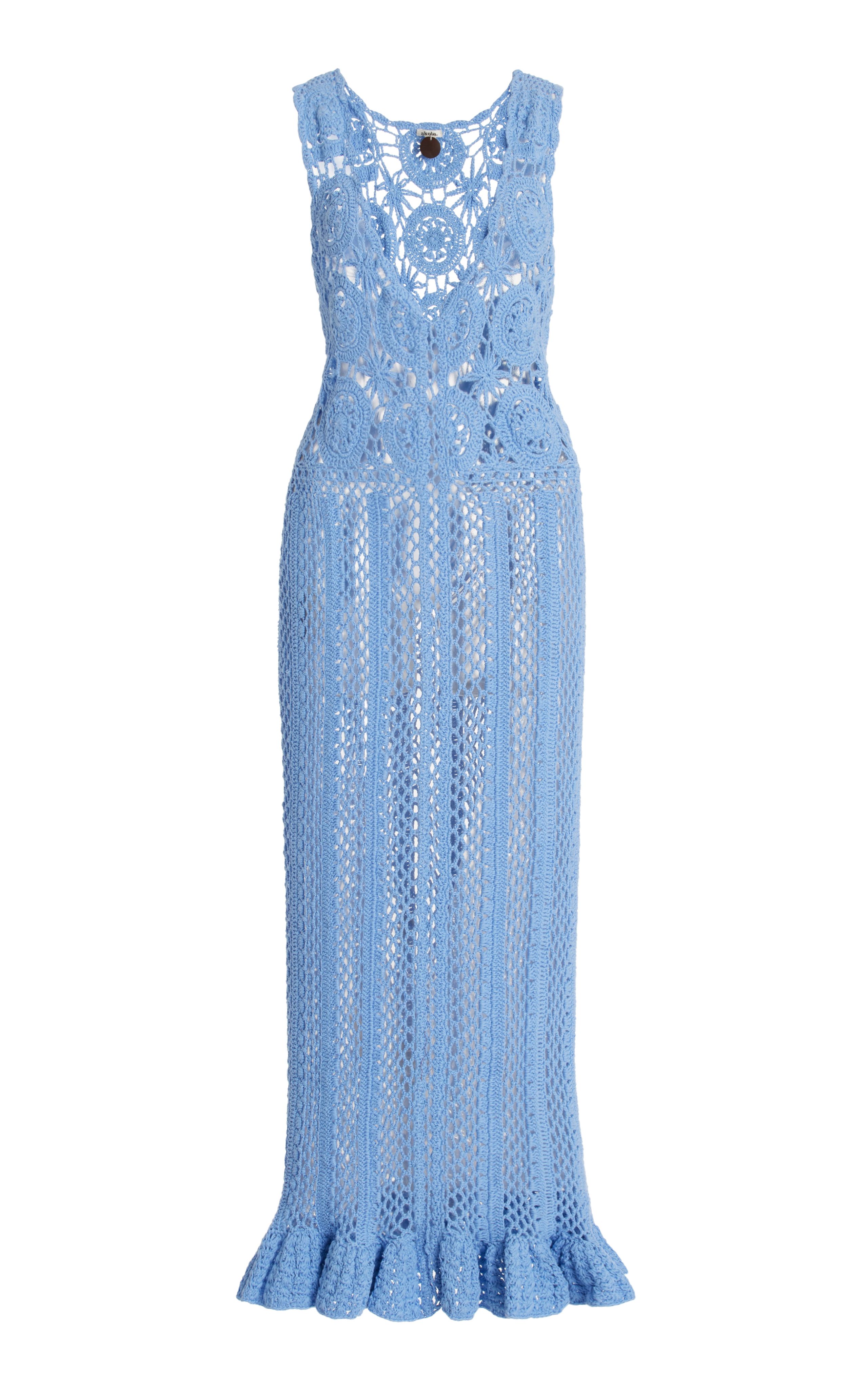Azul Crocheted Cotton Maxi Dress | Moda Operandi (Global)