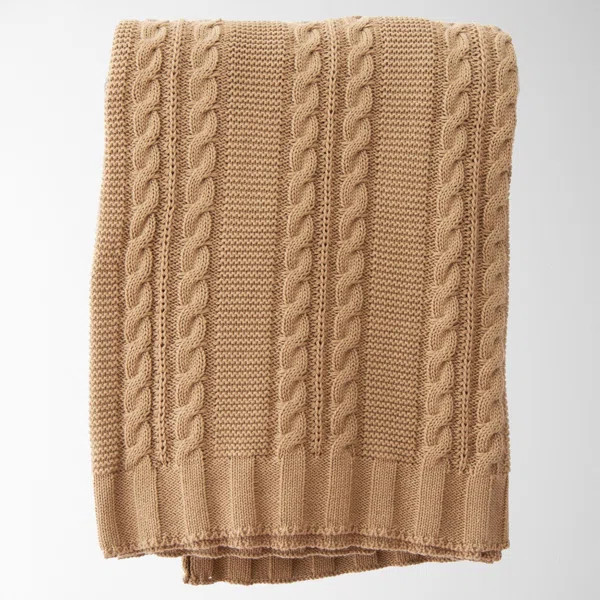 Lilabeth Cable Knit Throw Blanket | Wayfair North America
