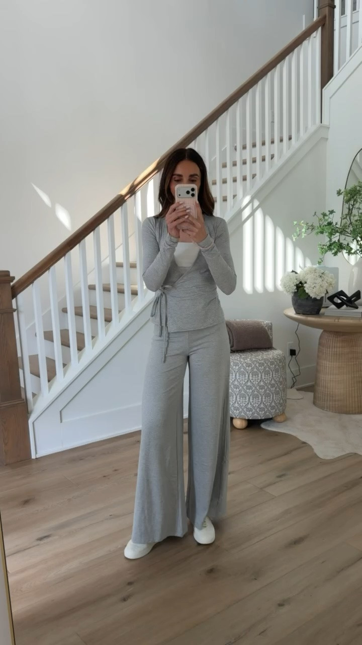 This Vuori set is the definition of elevated comfort. The soft fabric, wrap detail, and relaxed wide leg fit make it feel put together while still giving that cozy, wear on repeat kind of energy.

Wearing XS in cami and wrap top, size S in pants 

Vuori set, matching lounge set, elevated athleisure, comfy outfit ideas, travel outfit, wide leg pants, cozy chic style, neutral activewear, everyday essentials, annabrstyle

#LTKootd #LTKSeasonal #LTKTravel