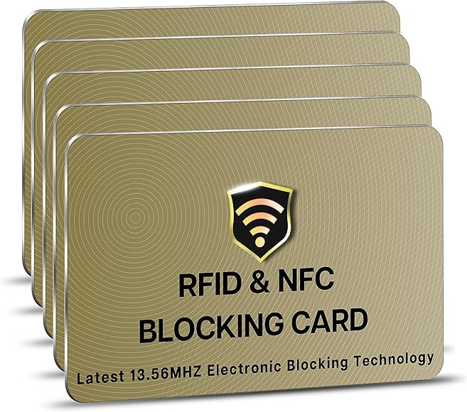 SaiTech IT RFID Cards, 5 Pack One Card Protects Entire Wallet Purse For Men & Women, NFC Contactl... | Amazon (US)