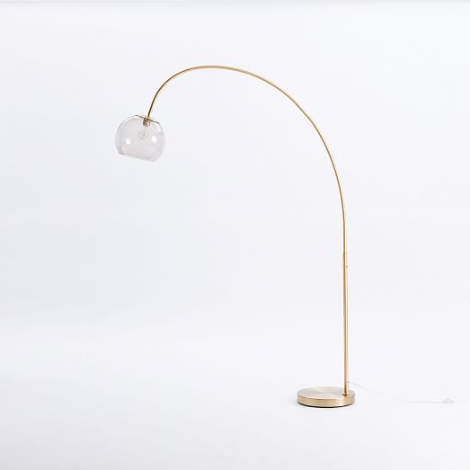 Overarching Acrylic Shade Floor Lamp | West Elm (US)