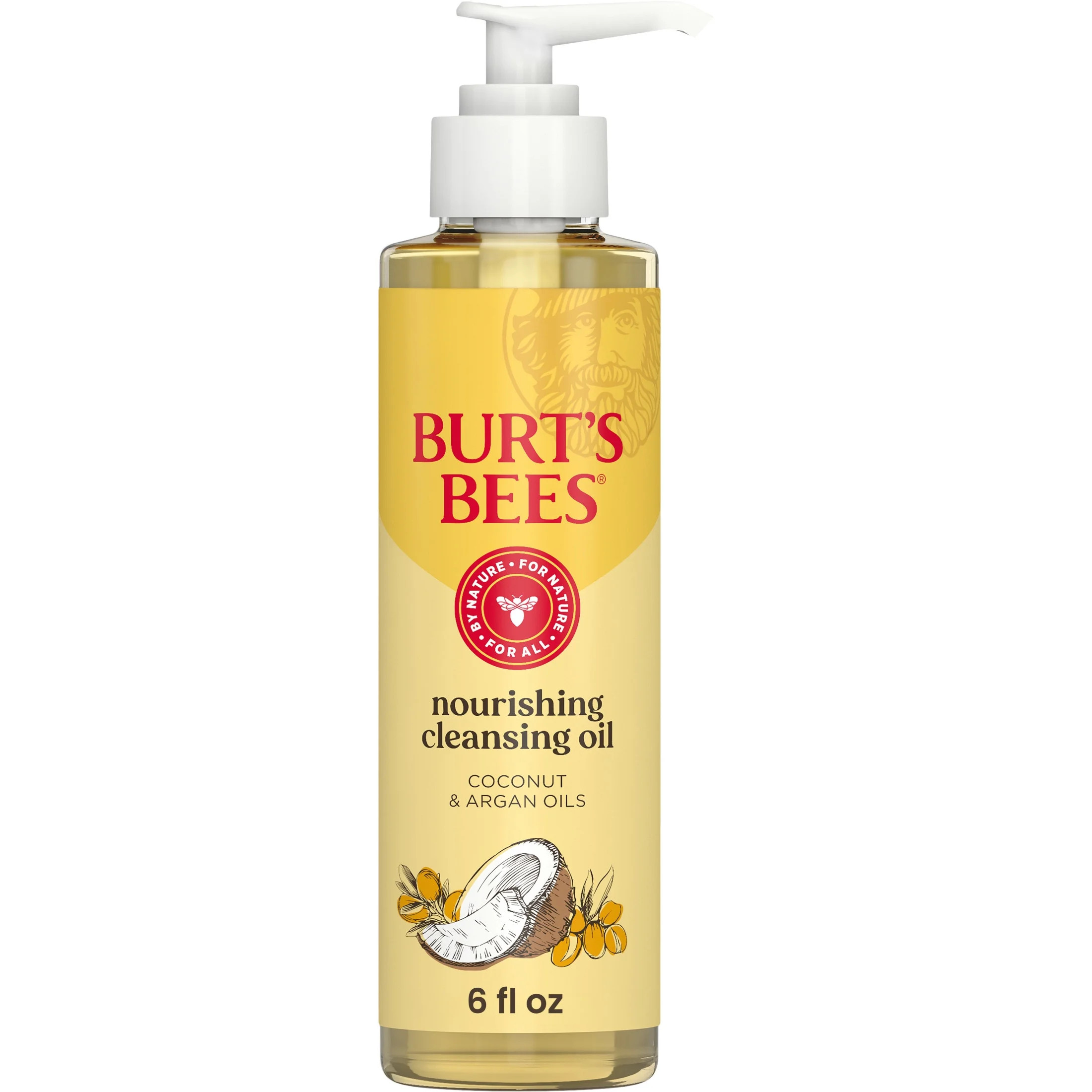 Burt's Bees Nourishing Cleansing Oil Face Wash with Coconut and Argan Oils, 6 fl oz | Walmart (US)