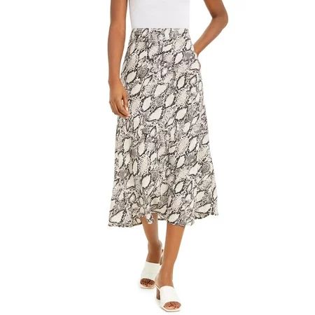 Bar III Women s Snake-Print Midi Skirt Beige Size Medium | Walmart (US)