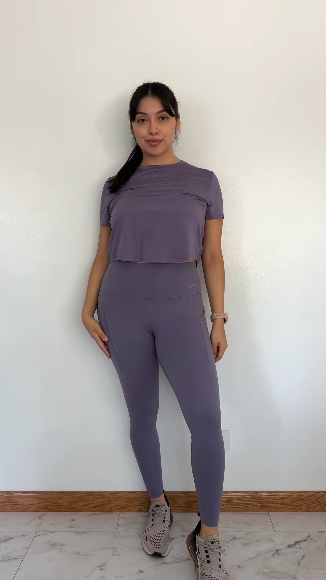I love this color and the set is perfect for a strength training workout. The pants are soft, yet provide so much support. And the shirt is breathable and sweet proof. 

#LTKFitness #LTKActive #LTKMidsize