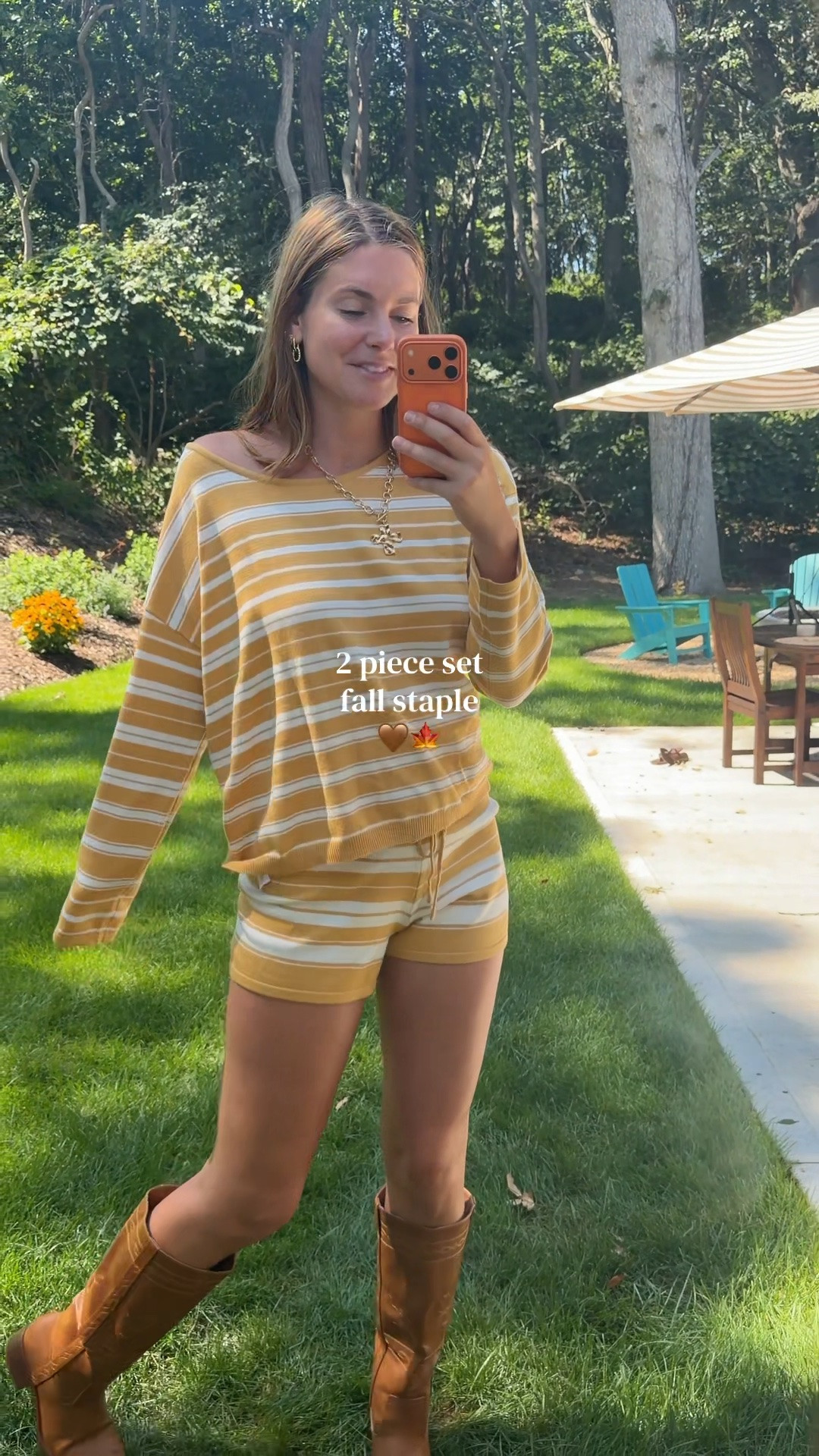 Girls, would you wear this two-piece set for a cozy fall day or pack it for a weekend trip? 🤎🍂

Finding cute women’s matching sets when you’re tall can be tricky. The shorts can feel very short on long legs, while long-sleeve tops somehow turn into accidental ¾ sleeves. This striped knit set from @Cupshe is such an easy, put-together option for women and girls. ✨

I love the relaxed long-sleeve pullover with the matching drawstring shorts. It’s lightweight, comfy and one of those women’s outfits you can wear together or mix with pieces already in your closet. Basically, two outfits doing the work of several. 🤌

Comment SHOP to get the details and use “KNT15” to enjoy 15% off!😍✨

Cupshe.com

Follow @kristinanicoletall for tall girl fashion, women’s outfit finds and wardrobe fixes for long legs.

tallgirlstyle tallgirlfashion tallgirls tallwomen tallgirlapproved tallgirloutfits longlegs womensfashion womensstyle womensclothing girlsfashion matching set twopieceset womensset cupshe cupshefashion fallfashion falloutfits cozyoutfit sweaterweather tallgirlfinds wardrobefinds @Cupshe