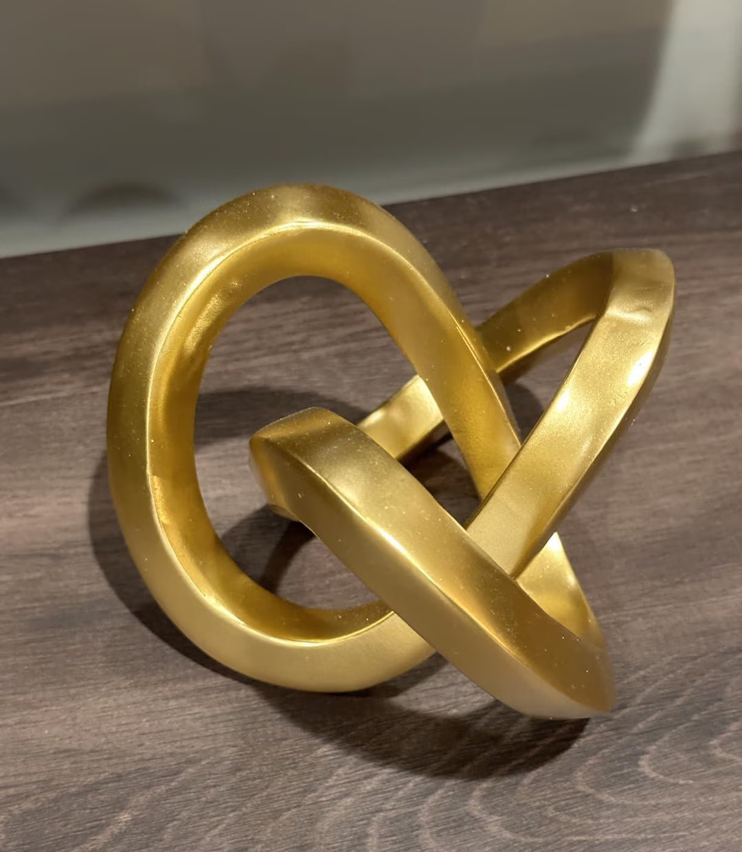 Gold Geometric Knot Sculpture – Bautiful Modern Art - Etsy | Etsy (US)