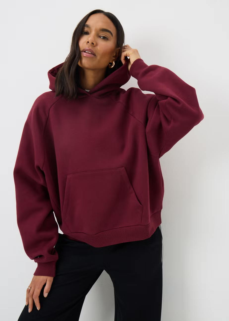 Burgundy Volume Oversized Hoodie - Extra small | Matalan (UK)