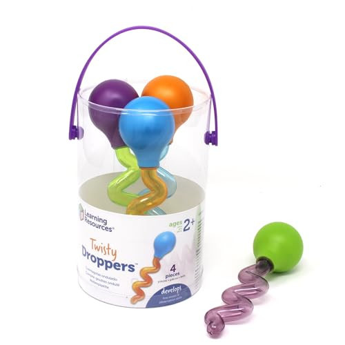 Learning Resources Twisty Droppers, Fine Motor Toy, Science Exploration, Water Dropper, Water Toys for Kids, Set of 4, Ages 2+ | Amazon (US)