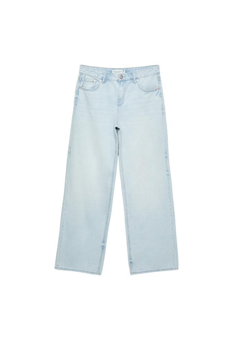 D91 Wide-Leg-Jeans mit niedrigem Bund | Stradivarius DE