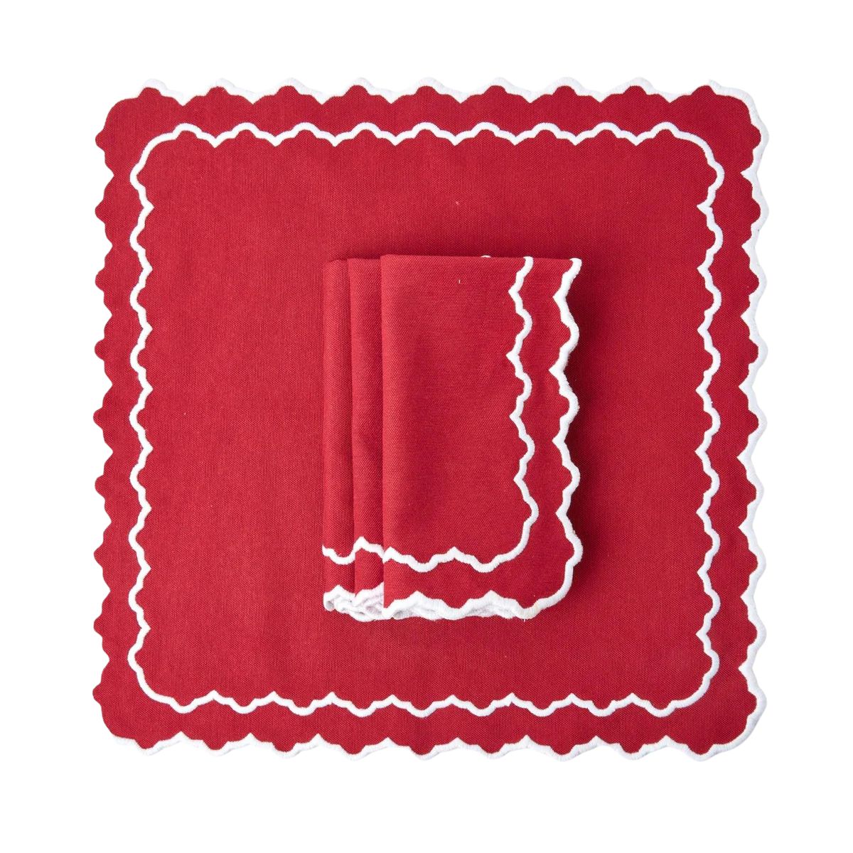 Beatrice Berry Red Napkins, Set of 4 | Over The Moon