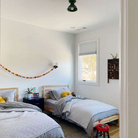 Boys bedroom made simple. Cozy bedding and warm lighting.

#LTKhome #LTKfamily #LTKkids