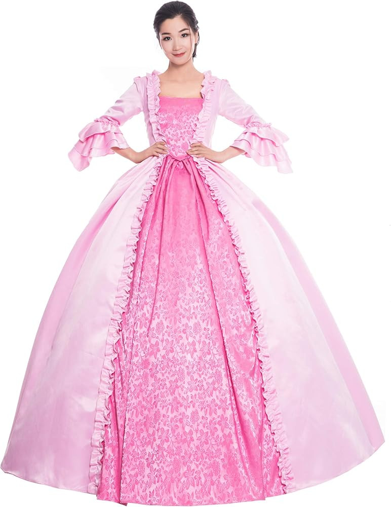 Womens Marie Antoinette Costume Rococo Ball Gown Gothic Victorian Dress | Amazon (US)