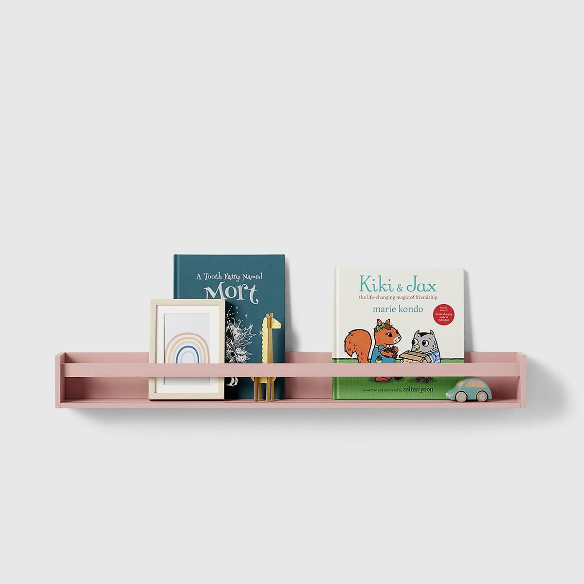Marie Kondo 36" Rose Pink Kid's Wall-Mounted Bookshelf | The Container Store