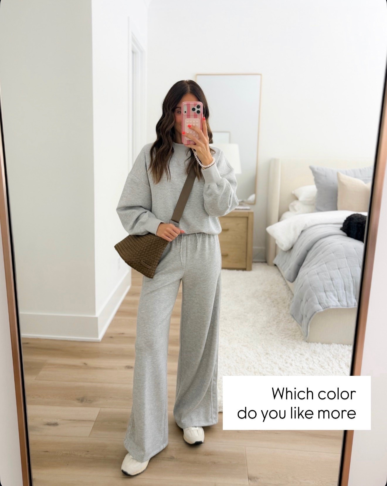 I'm wearing size S in sweatshirt and size XS in pants.

#LTKootd #LTKOver40
