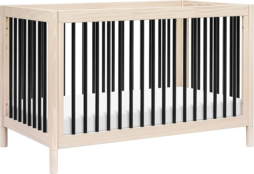 Babyletto Gelato 4-in-1 Convertible Crib with Toddler Bed Conversion in Washed Natural and Black,... | Amazon (US)