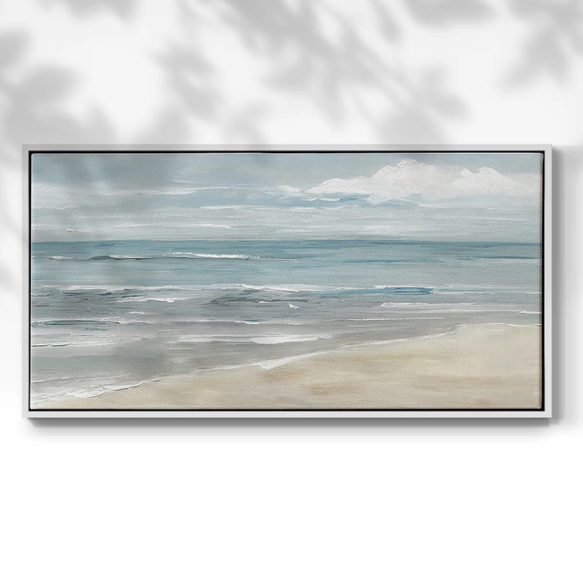 Soft Solace Beach- Framed Gallery Wrapped Canvas -Ready to Hang | Wayfair North America