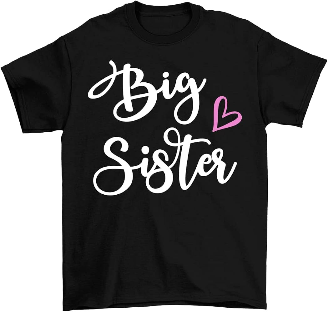 MISS POPULAR Big Sister T-Shirts for Big Sis Announcement, Promoted to Big Sis, Everyday Wear| To... | Amazon (US)