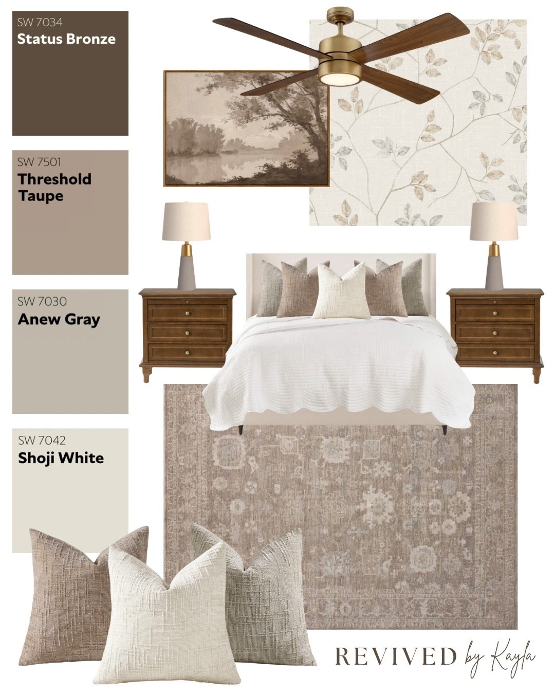 Neutral bedroom design mood board with brown, taupe, and gray decor 🤎🩶🤍

#bedroomdecor #bedroomdesign #homedecor #homedesign #home #neutral #modern #cozy #traditional #decor #bedroomideas #homeinspo #moodboard #paintcolors #sherwinwilliams #wayfair #amazon #amazonhome #bedroom

#LTKHome