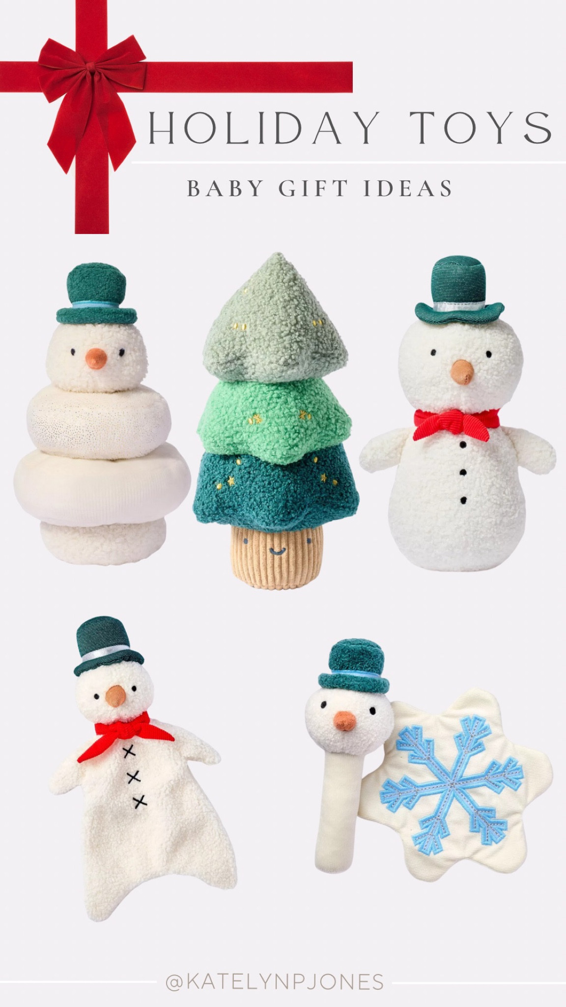 ☃️✨ The cutest holiday toys to bring the magic of winter to your baby’s playtime! From cuddly snowmen to cheerful trees, these gifts are sure to be a hit. Shop them all now on my LTK! 🎄❄️ #HolidayGifts #LTKBaby #WinterWonderland #BabyGiftIdeas #FestiveFavorites #HolidayGifts #BabyGirlToys #GiftGuide #LTKHoliday #LTKBaby #HolidayGiftIdeas #BabyGifts #CuddlyToys #FestiveFavorites #HolidayShopping #HolidayGifts #LTKBabyFinds #BabyStockingStuffers #FestiveGiftIdeas #HolidayShopping #FirstChristmas #BabyToys #GiftGuideForBaby #ChristmasGifts #BabyPlaytime #LTKHolidayGifts #BabyHolidayFavorites 

#LTKBaby #LTKGiftGuide #LTKHoliday
