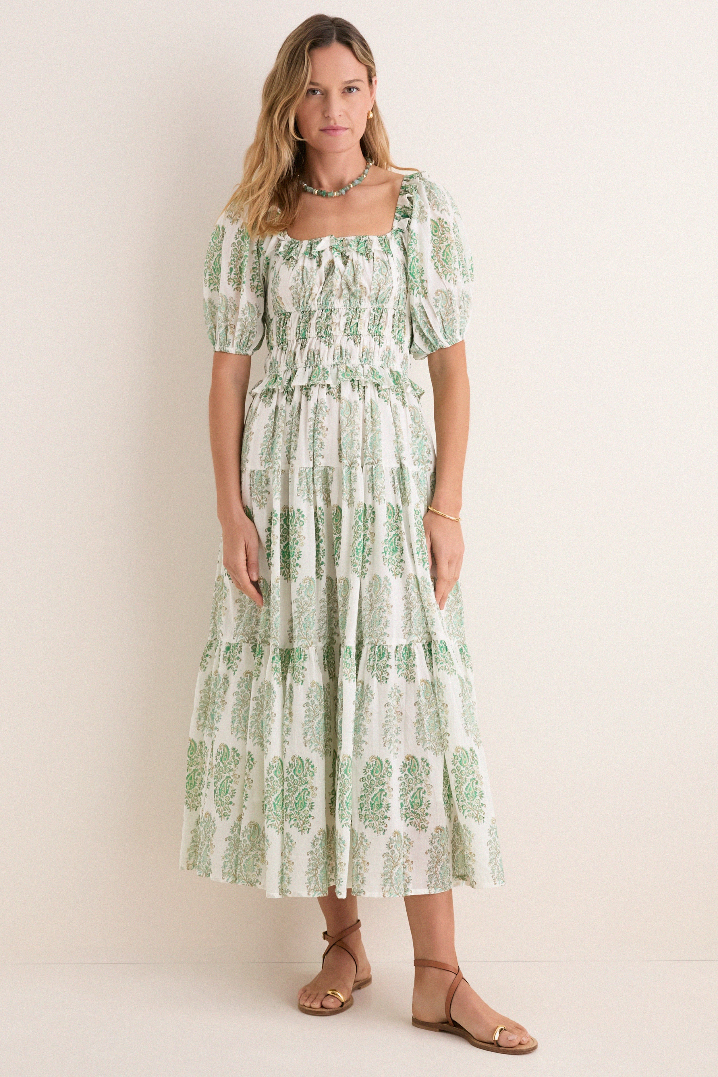 Green Mayura Percy Midi Dress | Tuckernuck (US)