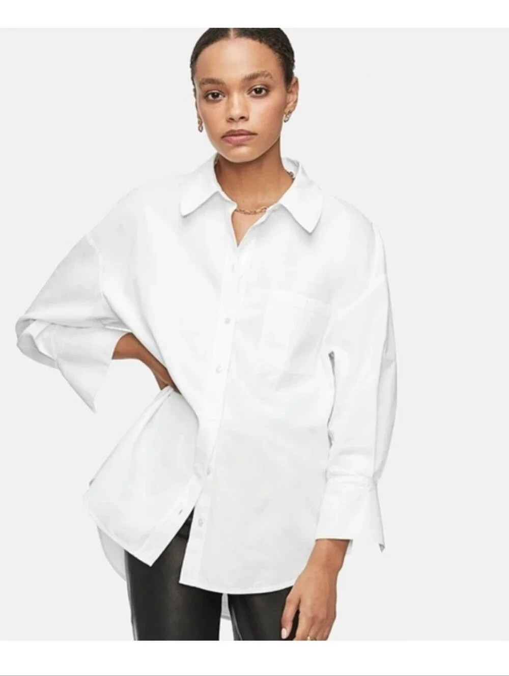ANINE BING MIKA SHIRT IN WHITE | Poshmark