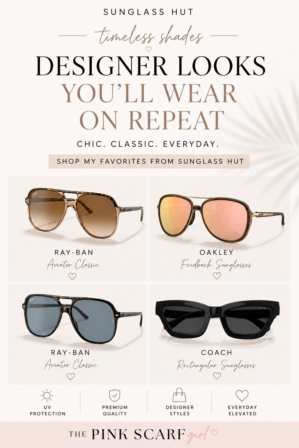 The easiest way to make your outfit look more expensive? A great pair of sunglasses. ☀️🖤
I'm currently loving these chic picks from Sunglass Hut—perfect for everyday wear, vacations, brunch dates, and everything in between. Which pair would you choose first?

#LTKSeasonal #LTKActive #LTKTravel