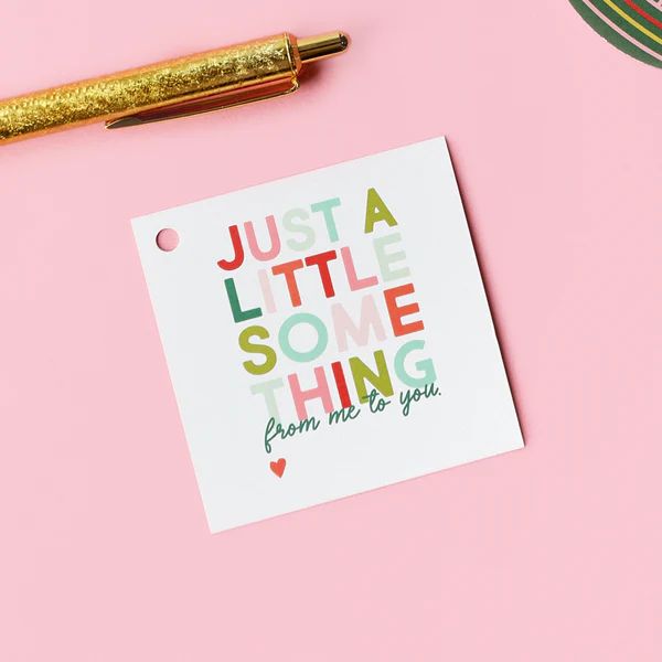 Holiday Just a Little Something Gift Tags | Joy Creative Shop