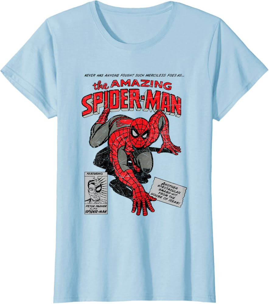 Marvel Spider-Man retro comic T-Shirt | Amazon (US)