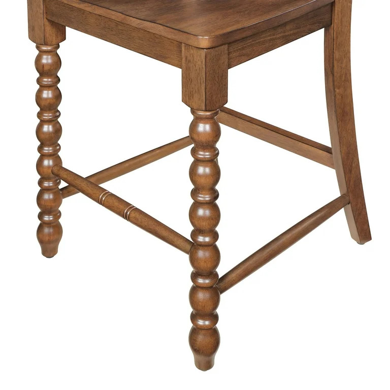 Pioneer Woman Harper Counter-Height Wood Stools, 2 Pack, Homestead Brown - Walmart.com | Walmart (US)