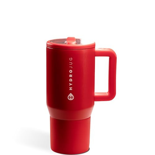 HydroJug Kids - 20 oz Insulated Kids Water Bottle with Flip Straw & Handle | Leak-Proof & Durable | Perfect for School, Sports, Lunch, Travel & Camp, Alumni Red | Amazon (US)