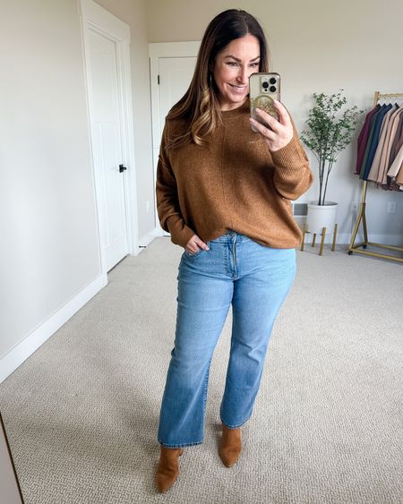 Casual Fall Outfit 

Fit tips: Sweater L, cropped & boxy fit // Jeans 30, size down 

Fall fashion  Cozy sweater  Everyday fall outfit  Fall outfit inspiration  Denim 

#LTKSeasonal #LTKmidsize #LTKover40