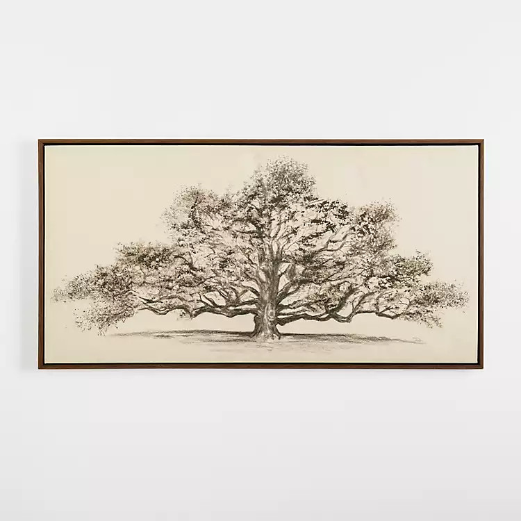 Wide Oak Tree Framed Art Print | Kirkland's Home