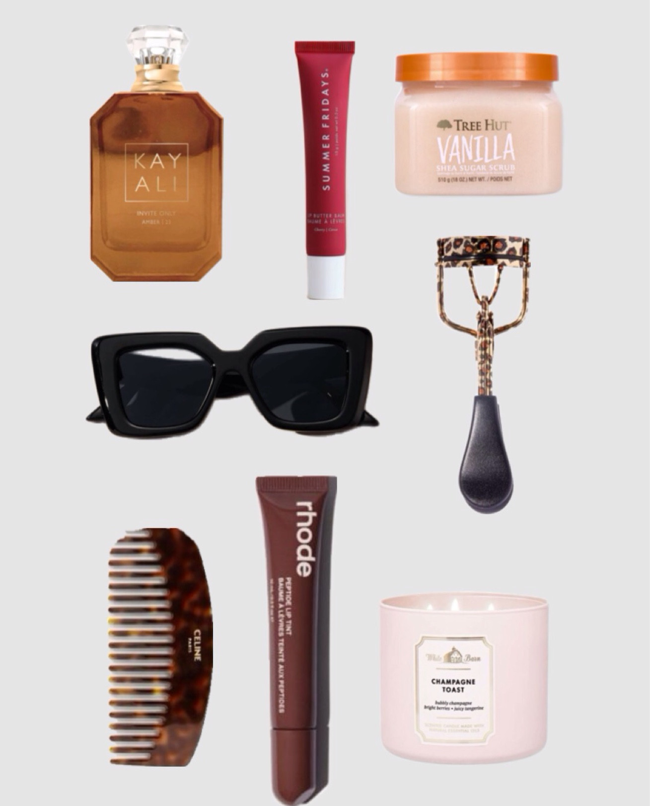 Gifts for her / beauty 
-last min Xmas gift ideas , beauty products, sunglasses , stocking stuffers , perfume , vanilla perfume , candle , Rhode lip , summer Friday’s 

#LTKHoliday #LTKBeauty #LTKGiftGuide