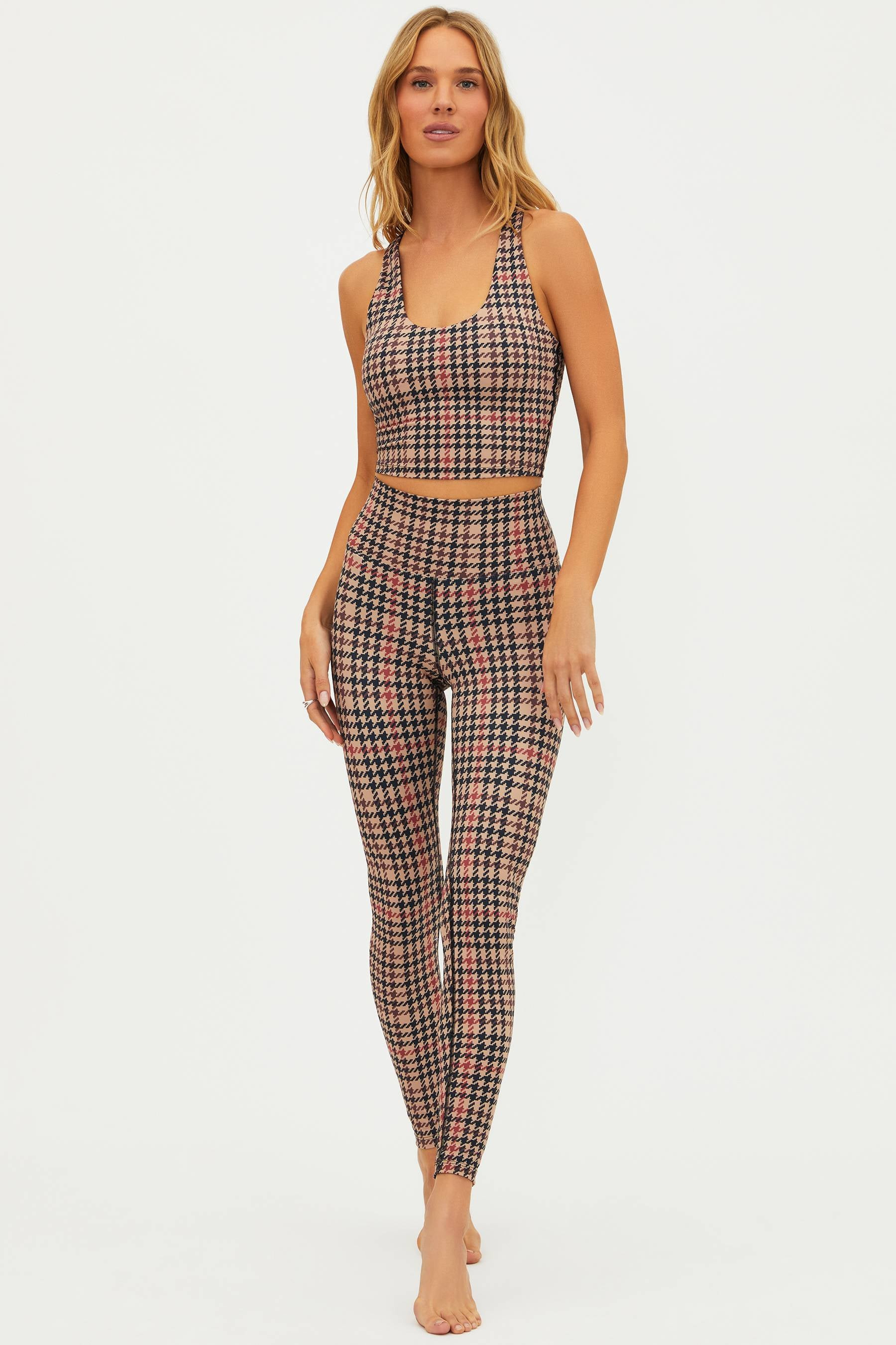 Piper Legging Midnight Houndstooth | Full Length High Waist Legging | Beach Riot | Beach Riot
