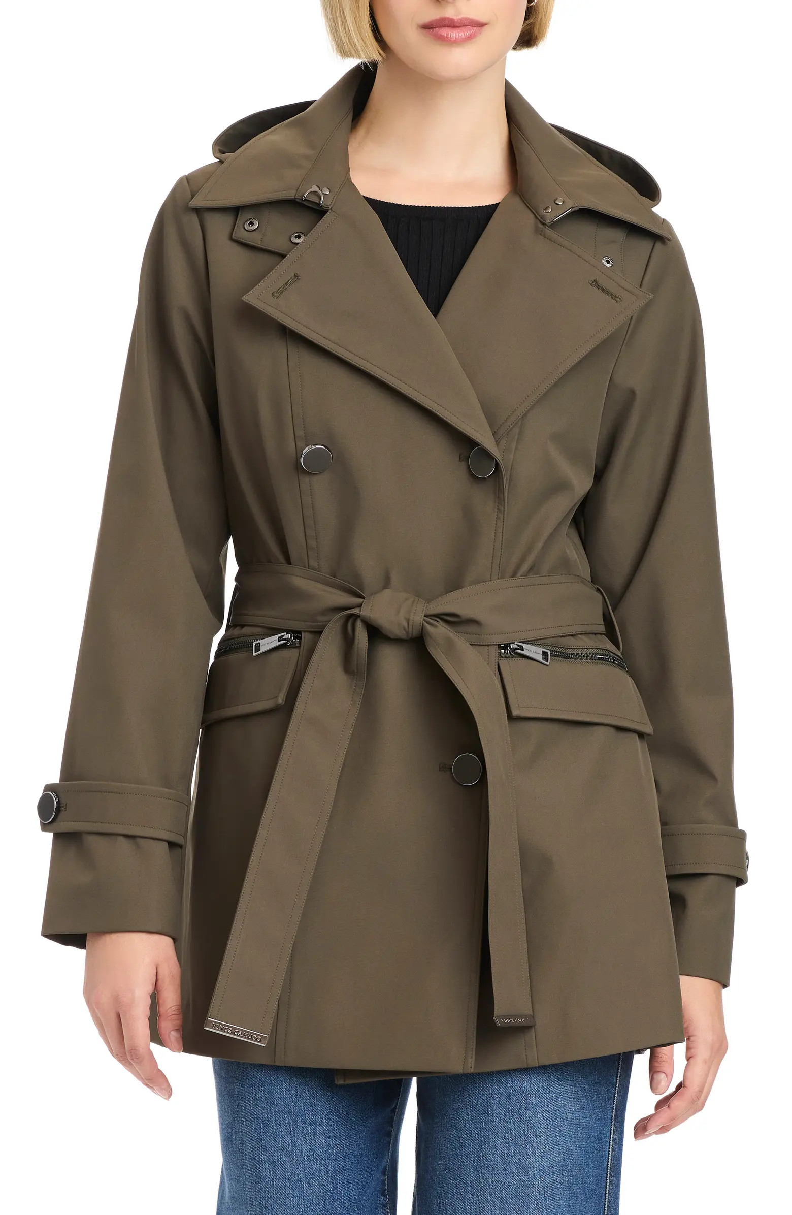 Double Breasted Hooded Trench Coat | Nordstrom