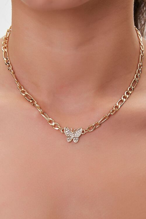 Butterfly Charm Necklace | Forever 21 (US)