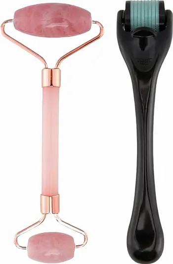 Lovery Rose Quartz Roller and Microneedle Derma Roller Skincare Tool Set | Nordstrom | Nordstrom