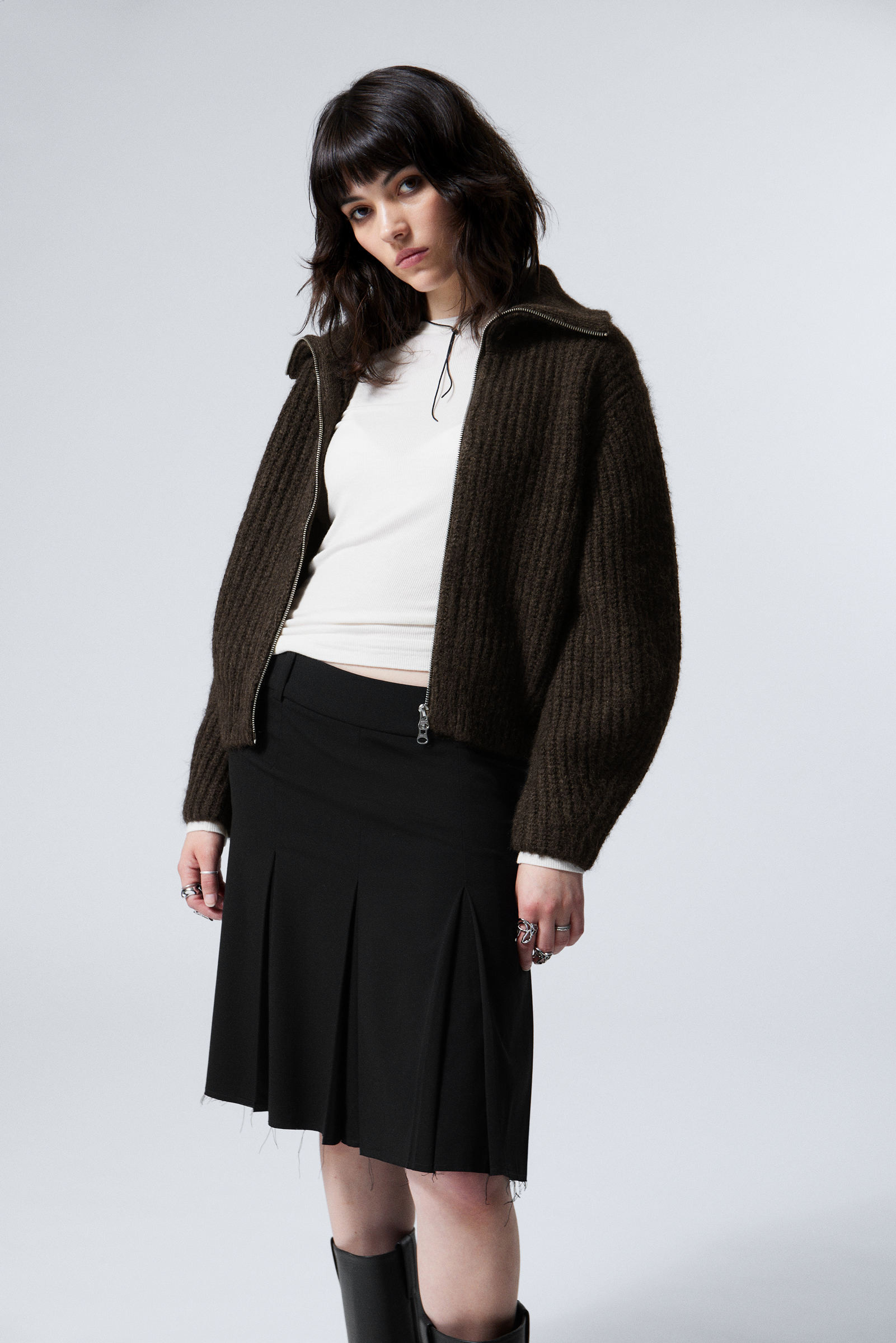 Bea Zip Cardigan | Weekday