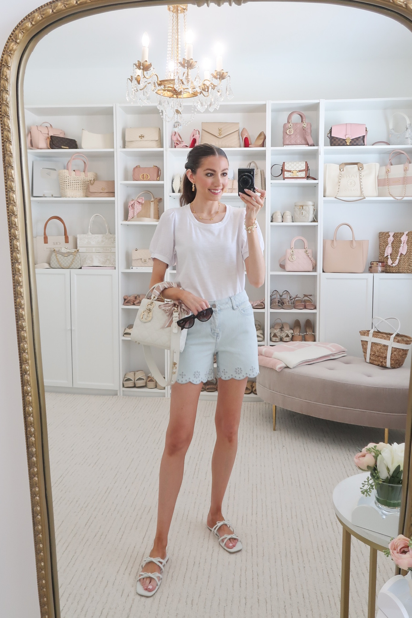 Walmart spring outfit idea! Adore these eyelet denim shorts 😍 with this $10 white tee🤍

#LTKsalealert #LTKfindsunder50 #LTKSeasonal