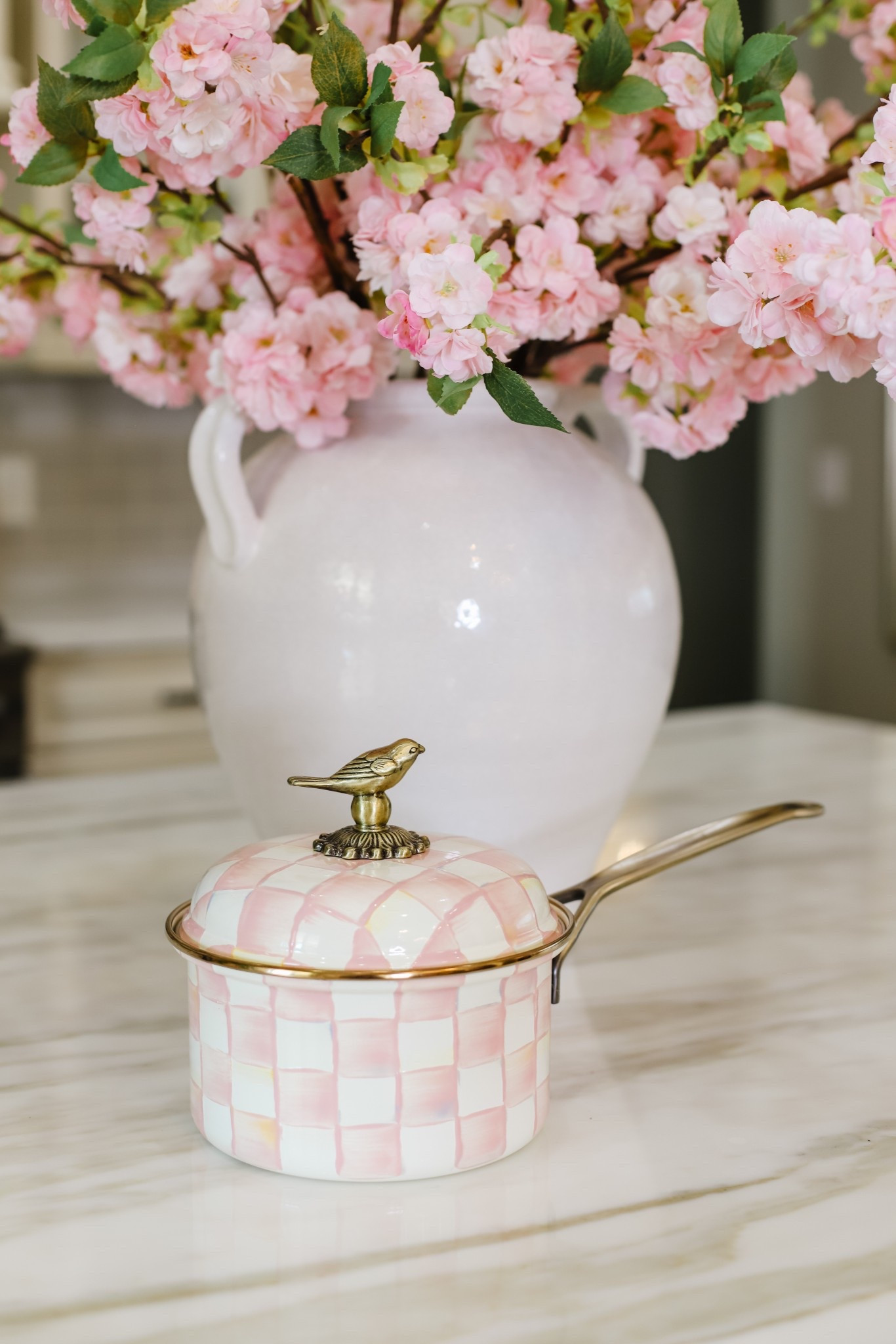 MacKenzie-Childs Rosy Check kitchen collection is cheifs kiss! 💗 perfect for those of you who love pink home decor. These kitchen pots and pans would make a great wedding gift or Mother’s Day gift!  

#LTKParties #LTKSeasonal #LTKHome