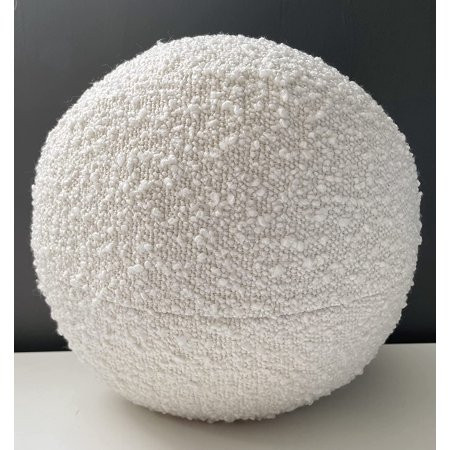 Boucle Ball Pillow Boucle Sphere Cushion Orb Pillow Teddy Ball Pillow Luxury Bouclé Designer Pillow  | Walmart (US)