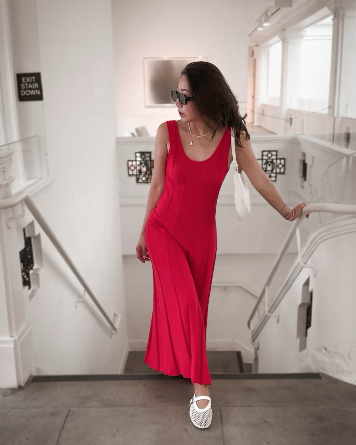 Inserting a pop of color with this ultra flattering red tank midi from @anotherstories It is literally the perfect summer dress and comes in 3 colors. I can’t see a better dress for July 4th #otherstories @collable_official #collAbleCreator #ADS