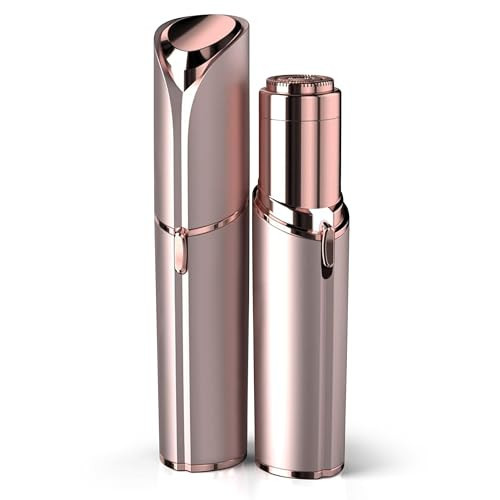 Facial Hair Remover for Women - as Seen on TV Painless Face Shaver - Electric Hair Removal Device for Face Lips Peach Fuzz with Light (Rose Gold) | Amazon (US)